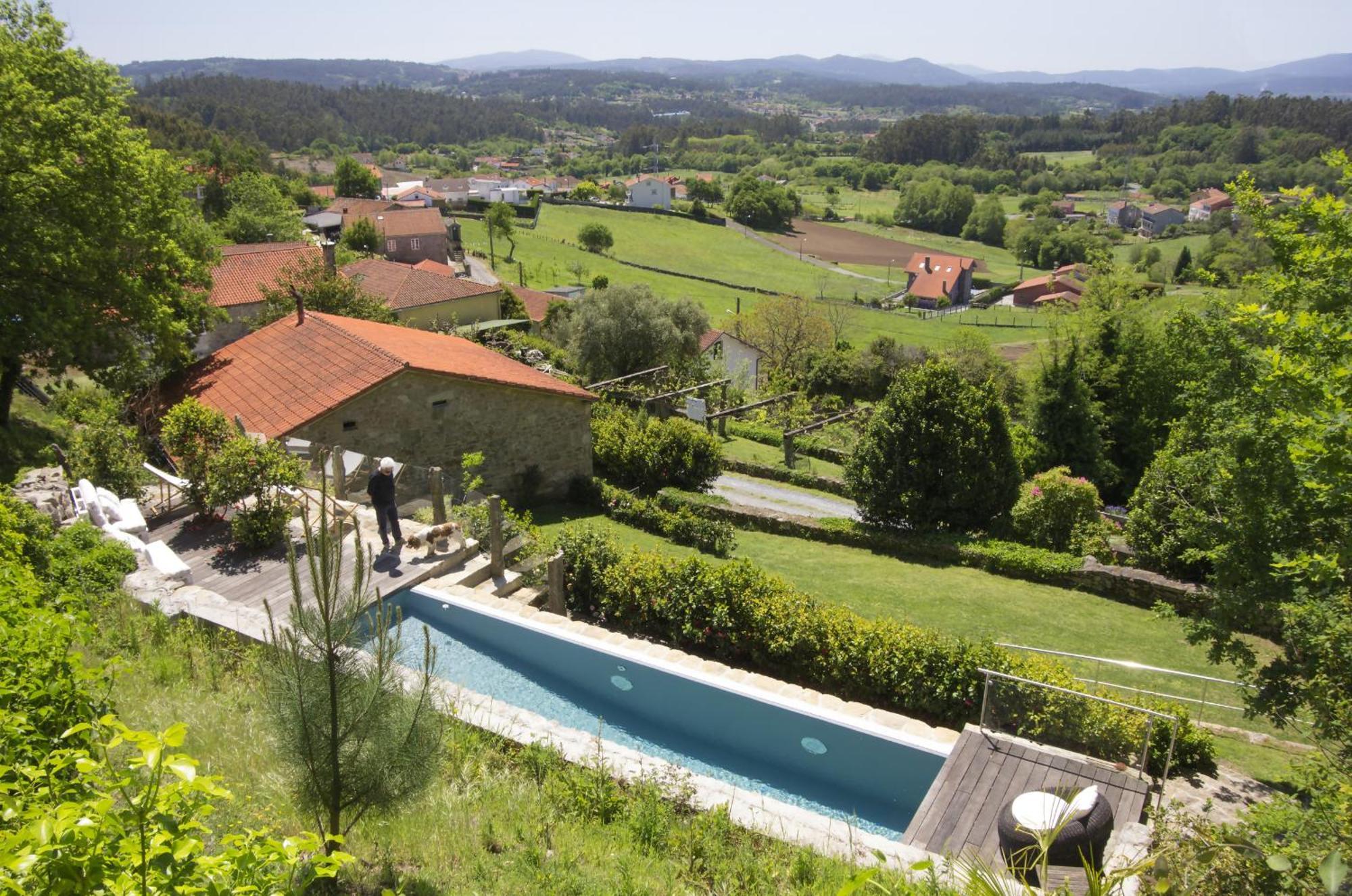 Casa Do Cebro Casa Con Piscina Y Jacuzzi Privados Villa Santiago de Compostela Eksteriør billede